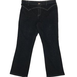Kappahi Dark Wash High Boot Cut Jean 44, US